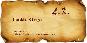 Lenkh Kinga névjegykártya